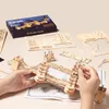 3D Puzzles Robotime 3D Wooden Puzzle Game Big Ben Tower Bridge Pagoda Building Model zabawki dla dzieci Prezent urodzinowy 230508