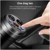 Annan Auto Electronics Yantu Cup Car Charger MTIFUNCTION DISPLAY SPOTAGE 3.1A 2 USB DC 1224V Cigarettändare Splitter för GPS DVR DHMRG