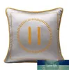 Kvalitetskudde Cover Soffa Bay Window Cushion Artificial Silk Embroidery High-End Entry Lux Hotel Bedside Office Midja Kudde kudde utan kuddkärna