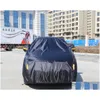 أغطية السيارة ers taffeta Black Oxford قطعة قماش مقاومة للماء Sunsn Truck Rainproof Fabric for Ford Jeep Kia J220907 Drop Dropection Mopiles MO DHCV7