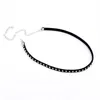 Choker vintage punk goth bezaaid klinknagel pu lederen halsketting met spikes chokers