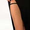 Belly Chains 2023 Nieuwe vrouwen Boheemse dijketen Simple Star Body Chains For Women Doublelayer Metal Bodychain Fashion Digh Sieraden Leg Cha Z0508