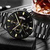 Montres-bracelets Autres articles de sport reloj hombre Mode Hommes Montre en acier inoxydable Calendrier de luxe Quartz Poignet Affaires es pour Homme Horloge montre homme 230506