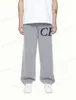 Herrbyxor 2023FW Woolen Pants Men Kvinnor 1 Kvalitet Sweatpants Vintage Knit Joggers T230508