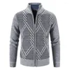 Jackets de inverno masculino Homem cardigans masculino mais espesso quente Casual Casual Casual