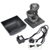 Dekorativa figurer Desktop Fountain Decoration Ring Water Home Tabletop Landscape Ornament With Light Ball