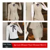 Zweiteiliges Kleid Vierteilige Sets Formelle Damenanzüge mit Röcken Hosen und Jacken Bluse Weste Damen Büro Arbeitskleidung Kleidung