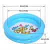 Sand Play Water Fun Baby Swimming Pool Summer Children's Water Toys Inflatable Bathtub Round Cute Animal Printing Swimming Pool 65x65cm 230506