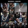 Custom Pass Diamond Test Vvs Moissanite Diamond Cuban Link Chain 10mm 12mm 15mm 18mm 20mm Hip Hop Necklace Men 925 Jewelry