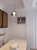 ペンダントランプ2023シンプルなかわいいスモークグレーLEDリビングルームハウスエルオフィステーブルショップベッドルーム装飾ランプ