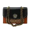 luxury handbag Camellia Chain Bag New Fashion Versatile Crossbody Rivet with Texture One Shoulder Underarm Small Square 65% Off Store sales