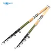 Boat Fishing Rods 2 1m 2 4m 2 7m 3 0m 3 6m Telescopic carbon wooden handle Spinning heavy carp fishing pole sea Tackle 230508
