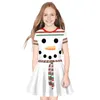 Girl Dresses 2023 Christmas Girls Deer Santa Claus Fashion Kids Clothes Selling Year Party Costume 7-12 Years Children Dress