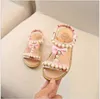 Sandali NUOVI sandali moda per bambini sandali estivi per bambini ragazze punta aperta scarpe da principessa con perline scarpe da bambino antiscivolo