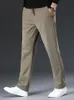 Calças masculinas Fall/Winter Corduroy Casual Pants Casual Moda de cordão trecho Slim Chinos masculino Casual Casual Longo Longa 230508