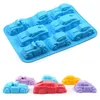 30pcs/lot 3D Car Silicone Mold Handmade Soap Candy Jelly Pudding Muffin Cake Decor Chocolate Art Craft Baking Accessories