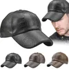 Ball Caps Leather Baseball Cap Men's Fashion Sports Caps Army Militaire hoed Man Baseball Cap Britse Vintage Cowhide Leather Hats 230506