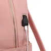 Vattentät bärbar dator ryggsäck Anti Stöld Skyddsresor Notbok 13 14 15,6 tum Fall för MacBook Air Pro USB Charger Women