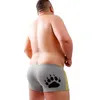 Unterhose Limited Edition 4PCS/LOT Bear Claw Herren Plus Size Boxer Unterwäsche für schwule Paare Weiß/Grau/Blau/Marine M L XL XXL