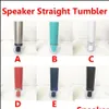 Tumblers 500Ml Sublimation Wireless Speaker Tumbler Blue Tooth Straight Double Wall Stainless Steel Water Cup With Seal Lids Drop De Dhbht