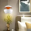 Lampy wiszące nowoczesne minimalistyczne żyrandole kreatywne sypialnia nocna kutego żelaza kształt pojedynczy głowica jabłkowe światło LED