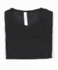 Lulus 2.0 Szybko Tech Kobiety z krótkim rękawem szwane joga t-shirt Slim Fit Light Szybka sucha sportowa koszula z dzianiny fitness oddychający