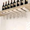 Organisatie roestvrij staal Red Wine Glass Cup Rack Goblet Storage Rack Wine Glasses Holder Keukenbar STEMWARE Hangrack onder Cabinet