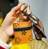 9Style Designer Printing KeyChain Wallet Keyring Purse Pendant Car Chain Charm Bucket Bag Flower Mini Coin Holder Keychains Bag Trinket Gifts Tillbehör