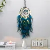 Tenture murale Dreamcatchers Gem Crystal Tree Of Life Dream Catcher Décoration de la maison Chambre Carillons éoliens Ornements Dreamcatcher GC2101