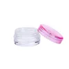 3g 5g Plastic Pot Jars Empty Cosmetic Container Multicolor Lid Cream Lotion Sample Dispensing Container Bottle