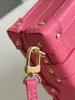 Designer Handbag Classic Luxury Chain Fashion 2023 Plaid Flower Ladies pink Leather Handbag designer shoulder bag Shopping Pink White Purse Satchels Bag with box