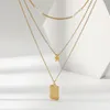 Pendant Necklaces Fashion Natural Freshwater Pearl Waterproof And Fade Resistant 18K Real Gold Plated Stainless Steel Women's Necklace