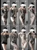 NXY Sexy Set Ojbk bielizna 16 typów Teddies Bodysuit erotyczny strój Otwórz krocze rozciągnięcia siatki pończochy porno kostium bielizny 0514 1126