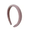 New Fashion Hair Accessories For Women Suede Solid Color Sponge Hair Hoop Spring Casual Turban Headband