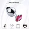 Anal Toys steel Couples Games Metal stainless Anal Butt Plug Crystal Holle Kitty Cat Face Bead Masturbador Sex Toys for MenWomen 230508