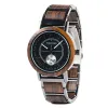 Montres-bracelets Bobo Bird Personnaliser Femmes Montres Bois Dames Montre Quartz Zegarek Damski Goutte En Bois