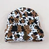 Beanieskull Caps Winter Hats Sticked Milk Cow Print Jacquard Woolen Hatts Thicken Warm Skallies Beanies Unisex Casual Bonnet Hat Sticked Beanies 230506