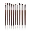 Herramientas de maquillaje OVW 12pcs Sombra de ojos Delineador de ojos Ceja Labios en polvo Cosméticos Belleza Maquillaje Pinceles Herramientas Naturaleza Cabello 230508