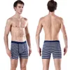 MUITAS PONTAS 4PCS Imprima calcinha masculina com buraco de algodão sexy para boxers de roupas íntimas masculinas lotes de porte de lote de shorts masculinos calecon 230508