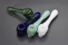 skull Glass Spoon Pipes thick heavy hand tobacco pipes 3.8 Inches Long Glass Hand Pipe Best Spoon Pipes Dry herb oil burner