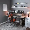 Sihoo Ergonomic High Back Office -stol, Justerbar dator skrivstol med ländstöd, 300 kg, orange