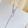 Pendentif Colliers Mode Simple Croix Longue Chaîne Collier Pull Bijoux Pour Femmes Accessoires En Gros