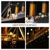 3D -pussel Cubicfun 3D -pussel för vuxna ledde Titanic Ship Model 266 st Cruise Jigsaw Toys Lighting Building Kit Home Decoration Gifts 230508