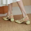 Sandals Summer Women Baotou Sandals Fashion White Pointed Toe Hollow Out Shoes Sexy Outdoor Low Heels Walking Sandalias De Mujer 230508