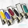 Fountain Pens European Style Gilding Feather Pen Nibbed Dip Writing Ink Quill Set voor School Stationery Gifts Art Supplies