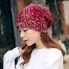 Beanies Beanie/Skull Caps 6 Colors National Style Women Spring Autumn Hats 2 Ways Wearing Stylish Bonnets Davi22