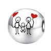 925 sterling silver charms for pandora jewelry beads New Arrival 1pc Family Girl Boy Mom Dad Grandmother