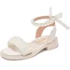 Mädchen Sandalen 2023 Sommer Neue Perle Mode Sandalen Korean Edition Weiche Sohle Mittelschüler Casual Mädchen Römische Schuhe