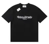 mm6 klassisk vit designer t-shirt sommar oversized herrtröja kvinnor t-shirt Margiela herrkläder