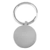 Keychains IJK0037 Groothandel of Retaille Roestvrij stalen vierkante vorm Key Chain Unisex Fashion Jewelry Ring